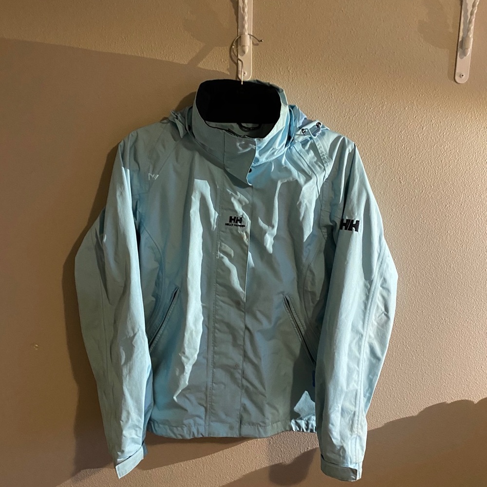 Helly Hansen blue waterproof jacket